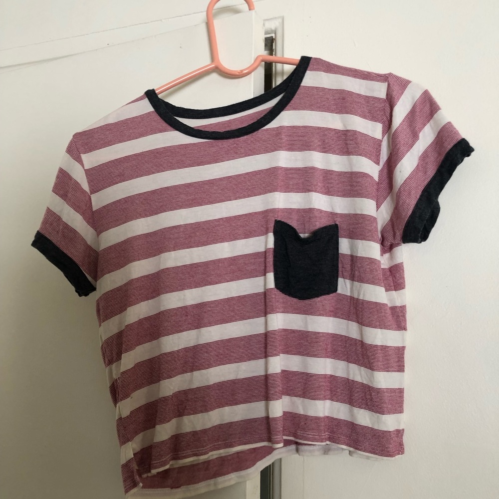 Zumiez striped crop top